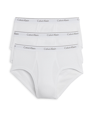 Shop Calvin Klein Cotton Classics Briefs, Pack Of 3 In White
