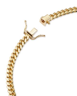 Men's Miami Cuban Link Chain Necklace in 14K Yellow Gold, 24" 