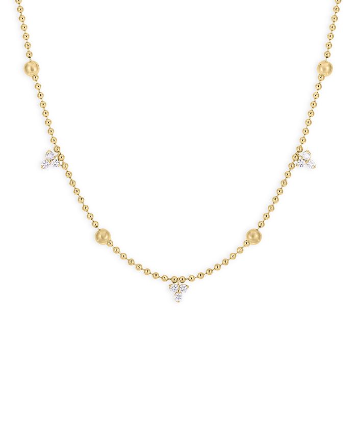 Roberto Coin 18K Yellow Gold Love by the Yard Diamond Necklace 16