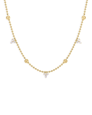 Shop Roberto Coin 18k Yellow Gold Love By The Yard Diamond Necklace, 16-18