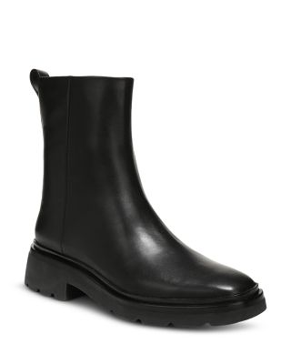Vince - Women's Remi Leather Pull Tab Ankle Booties