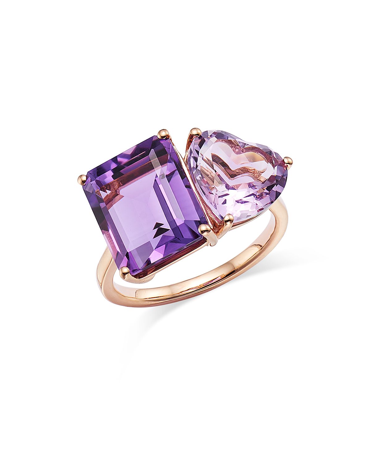 Bloomingdale's Fine Collection Amethyst & Pink Amethyst Ring