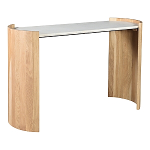 Moe's Home Collection Dala Marble & Oak Console Table In Natural