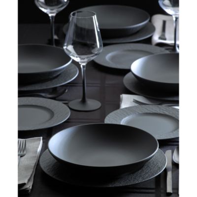 Villeroy & Boch - Manufacture Rock 12-Piece Dinnerware Set