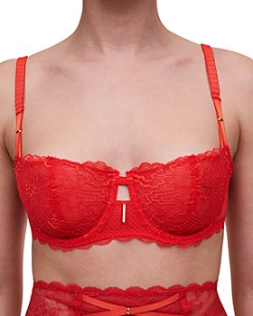 Karma 3D Molded Lace Spacer Bra & Lace Tanga Panty