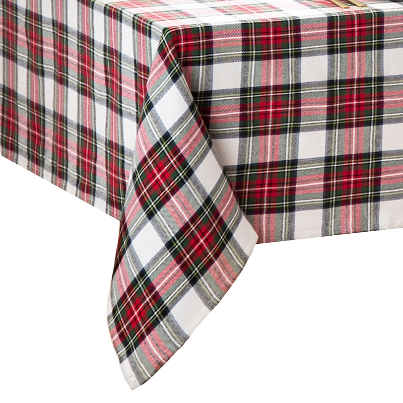 Elrene Home Fashions Christmas Classic Holiday Plaid Cotton Tablecloth In Multi