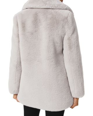 HOBBS LONDON Bethany Faux Fur Coat Bloomingdale's