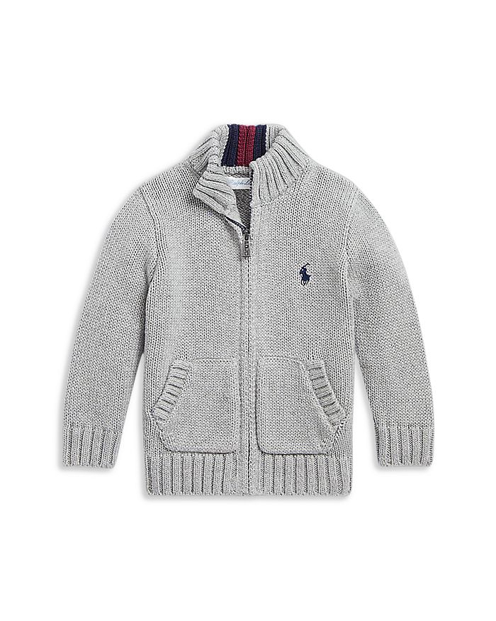 Ralph lauren cotton top full zip sweater