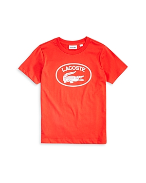 Lacoste Boys' Alligator Logo Tee - Little Kid, Big Kid In Red Currant