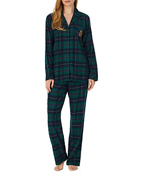 Ralph Lauren - Plaid Embroidered Pajama Set