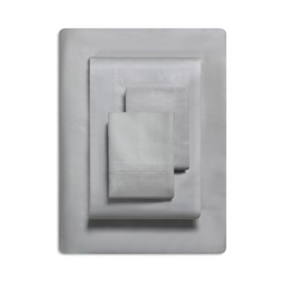 Solid Blue Sateen Sheet Set, King