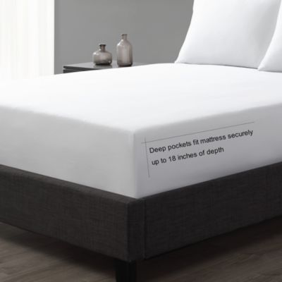 Solid Blue Sateen Sheet Set, King