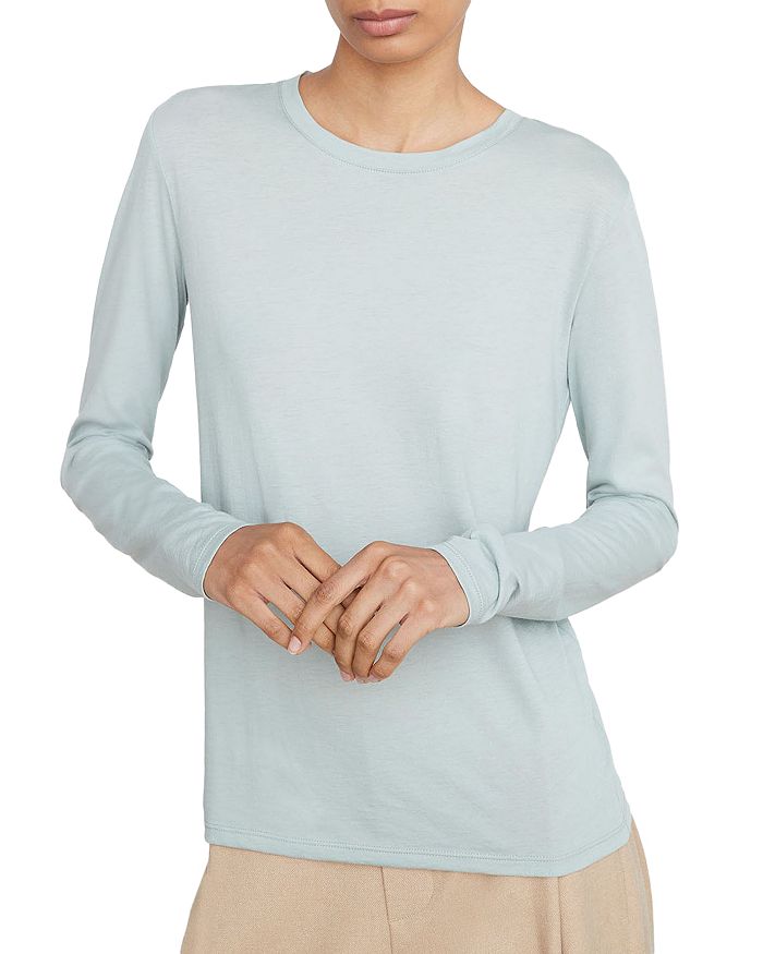Vince Essential Long Sleeve Crewneck Tee | Bloomingdale's