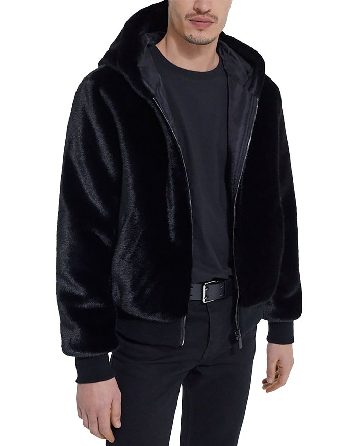 The Kooples - Faux Fur Hooded Jacket