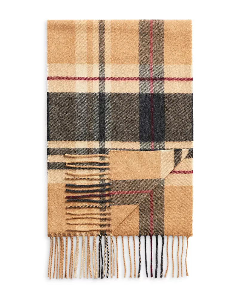 The Men's Store at Bloomingdale's Plaid Oversized Cashmere Scarf - Exclusive