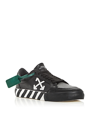 Shop Off-white Men's Vulcanized Low Top Sneakers In Black/white