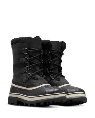 Men's Caribou Waterproof Nubuck Leather Cold-Weather Boots