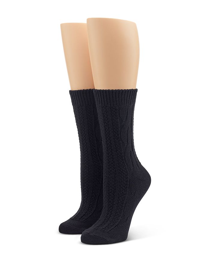 HUE Cable Boot Socks Pack of 2 Bloomingdale s