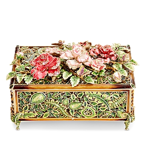Shop Jay Strongwater Grand Rose Box In Multi