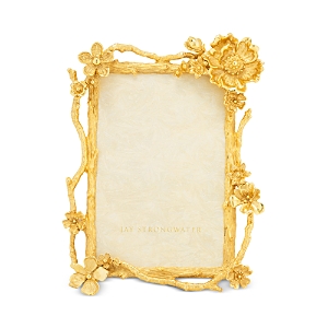 Shop Jay Strongwater Breanna Floral Branch Frame, 4 X 6 In Gold