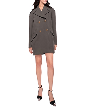 Pinko Claudette Caban Double Breasted Peacoat