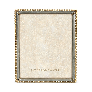 Jay Strongwater Laetitia Stone Edge Frame, 8 X 10 In Silver