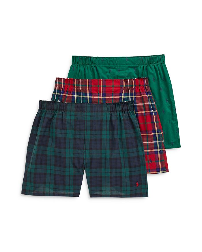 Polo Ralph Lauren Cotton Classic Fit Boxer Shorts, Pack of 3 ...