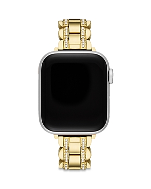 kate spade new york Gold Tone Pave Stainless Steel Bracelet for Apple Watch, 38/40/41mm