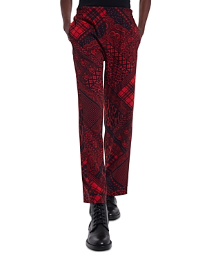 The Kooples Mix And Match Trousers In Red