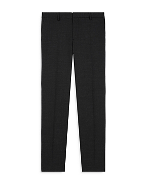 The Kooples Starry Sky Micro Houndstooth Trousers In Black