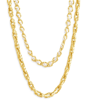 Shop Sterling Forever Amedea Layered Necklace, 16-18 In Gold