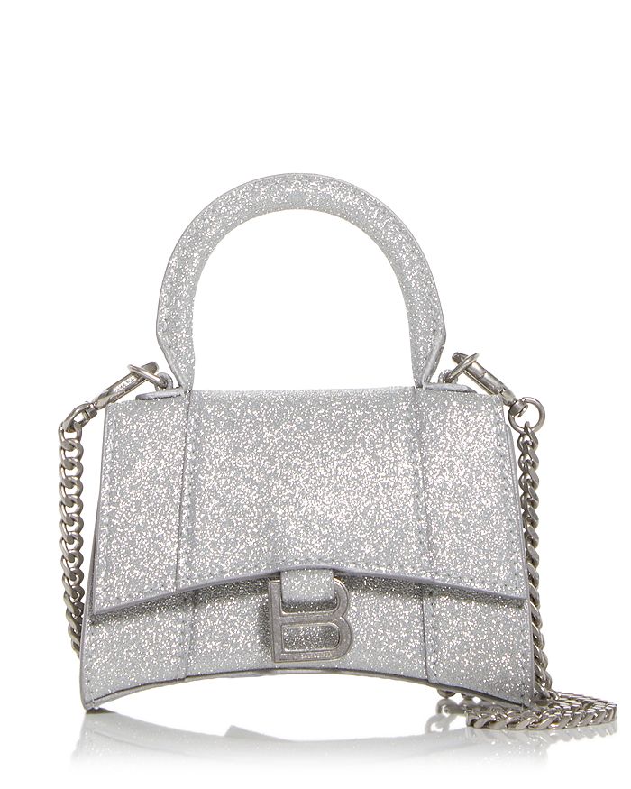 Balenciaga Hourglass Mini Glitter Top Handle Bag | Bloomingdale's