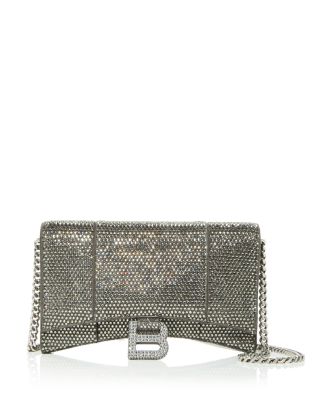 Hourglass Wallet on Chain with Rhinestones