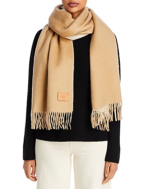 Vince Double Face Cashmere Scarf In Beige