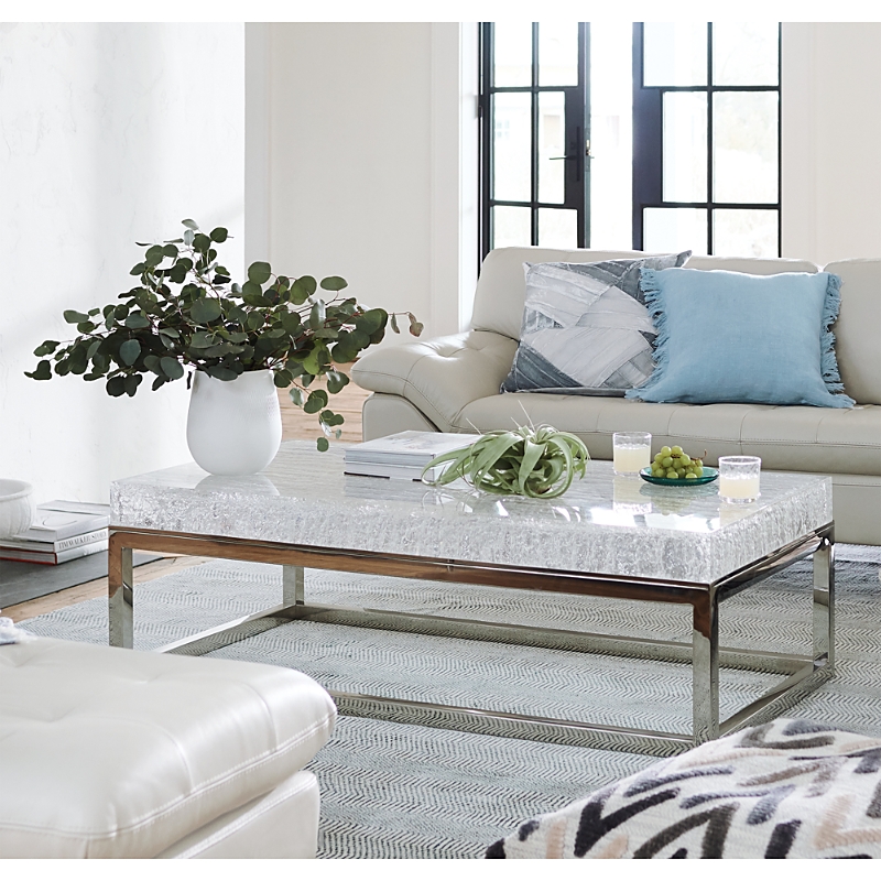 Bernhardt Arctic Cocktail Table In Acrylic