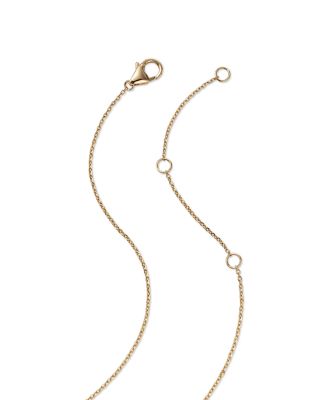 Diamond Circle Pendant Necklace in 14K Yellow Gold, 0.25 tcw 