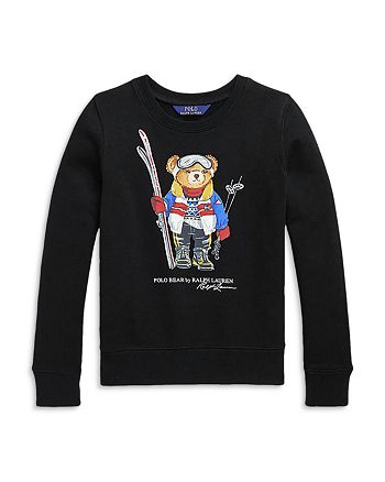 Ralph Lauren - Girls' Polo Bear Fleece Sweatshirt - Little Kid, Big Kid