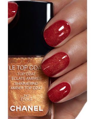 CHANEL LE TOP COAT Shimmering Amber Top Coat | Bloomingdale's