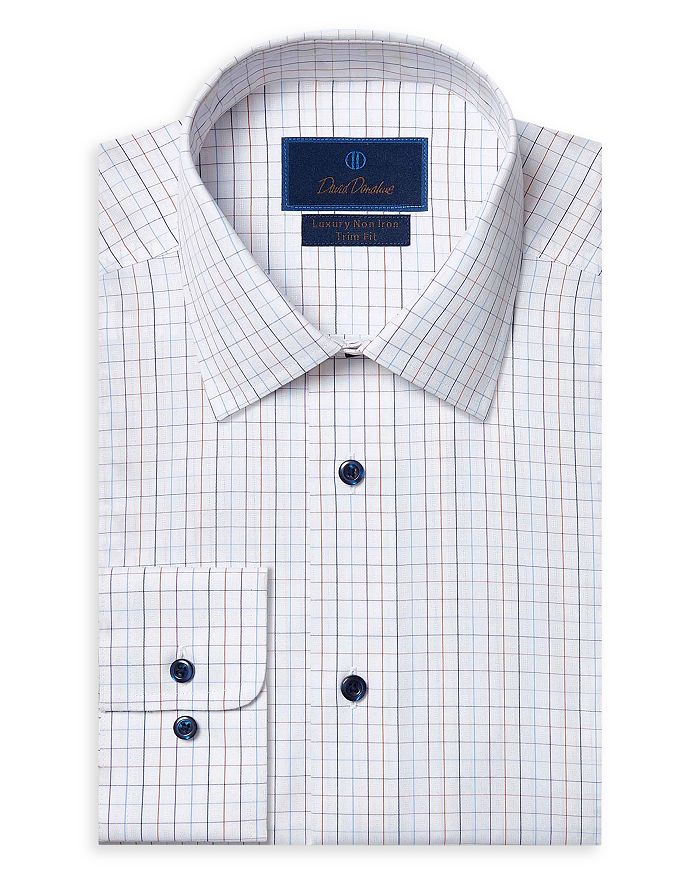 David donahue clearance white dress shirt