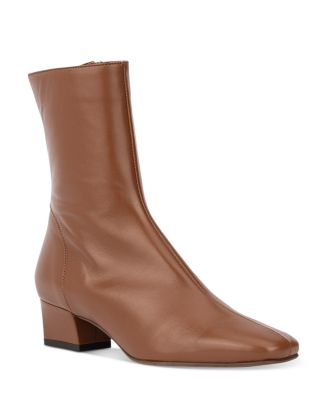 Aquatalia Women's Selini Square Toe Leather Boots Shoes - Bloomingdale's