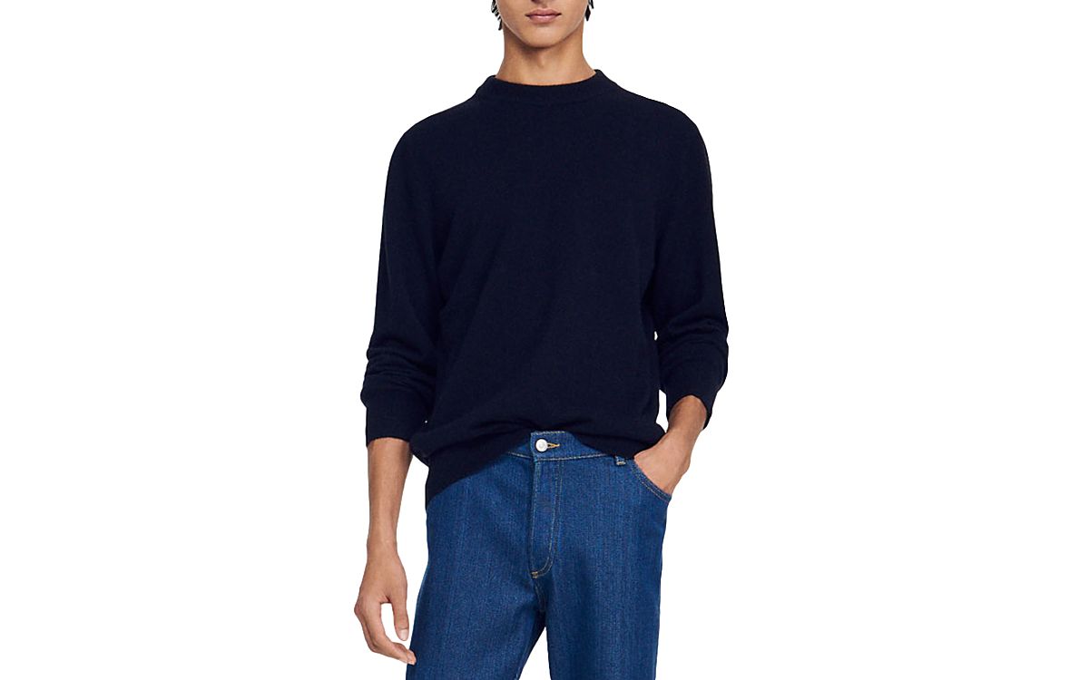 Sandro Unisex Industrial Cashmere Sweater