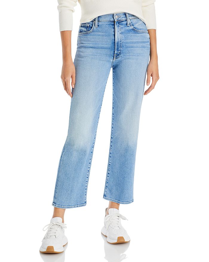 MOTHER The Rambler Zip High Rise Ankle Straight Jeans in County Line ...