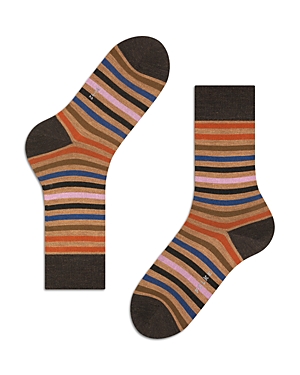 Shop Falke Tinted Stripe Socks In Canvas