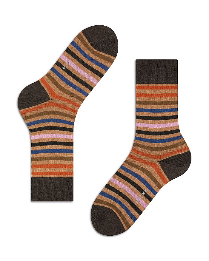 FALKE Chaussettes Enfant Simple Stripes - Rayures Multicolores, Coton Doux - 1 Paire, Unisexe