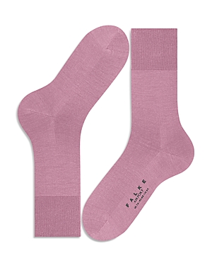 Shop Falke Airport Wool Blend Melange Socks In Light Rosa