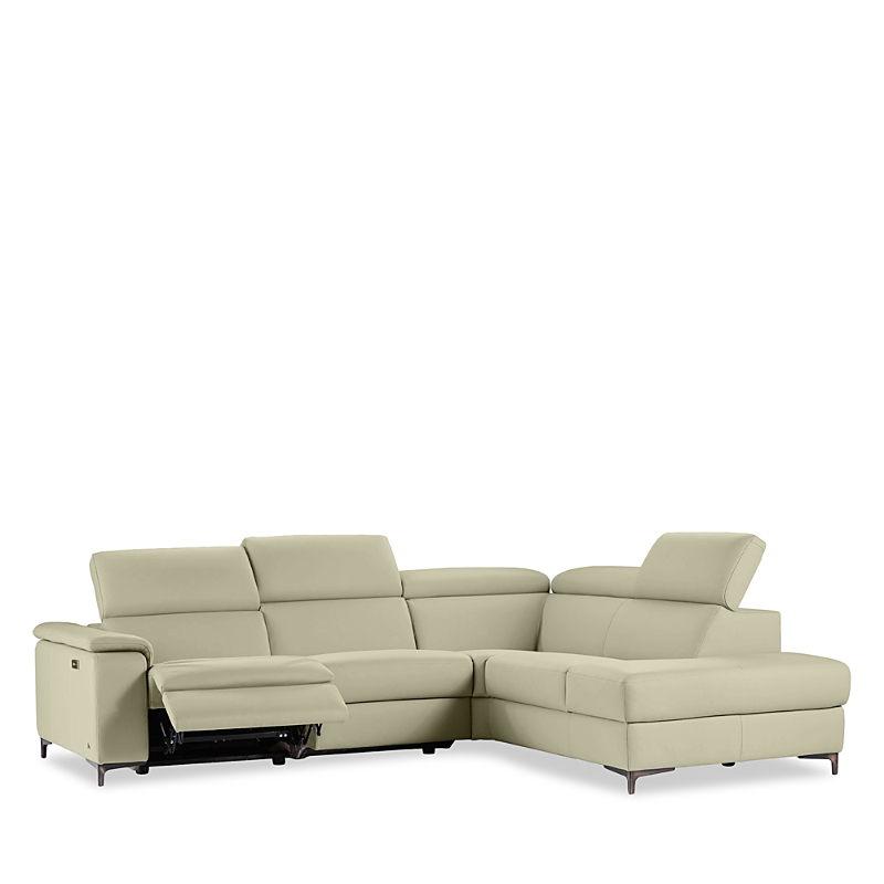 Giuseppe Nicoletti Nuccio Power Reclining Sectional In Torello Ice