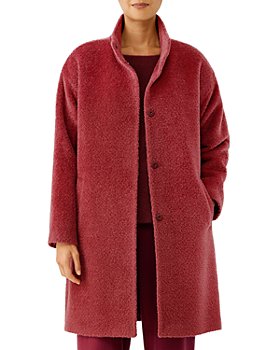Eileen Fisher - Brushed Stand Collar Coat