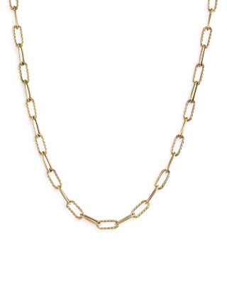 David Yurman Dy Madison Chain Necklace in 18K Yellow Gold, 18