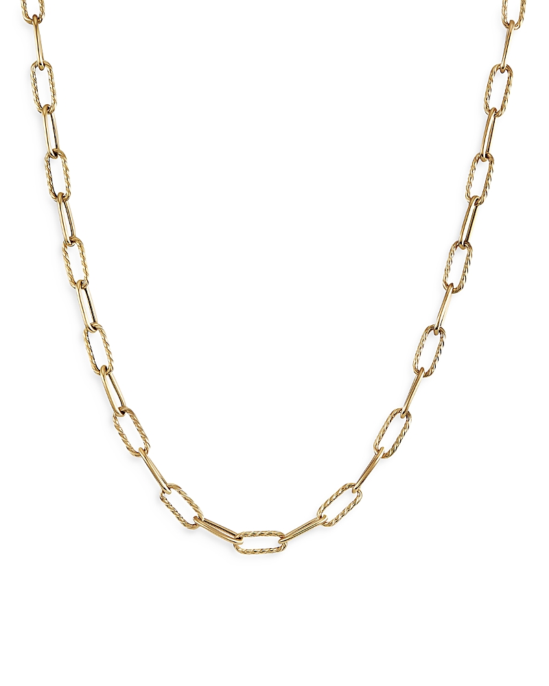 Dy Madison Chain Necklace in 18K Yellow Gold, 4mm