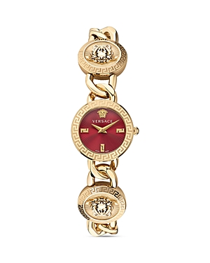 Versace Stud Icon Watch, 26mm In Red/gold